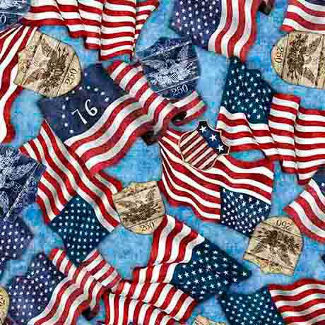 1776-American_Flags_250_Crest_Blue_2600-31662-B_Cotton_Fabric