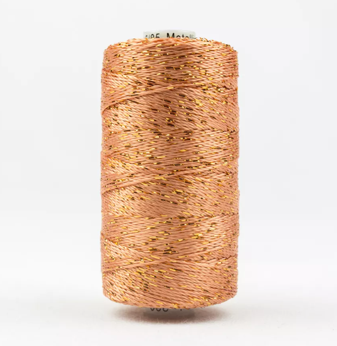 Dazzle_8wt_Metallic_Thread_183m-Dark_Peach_DZ-984