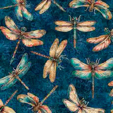 Serenity-Dragonflies_Navy_2600-31834-N_Cotton_Fabric